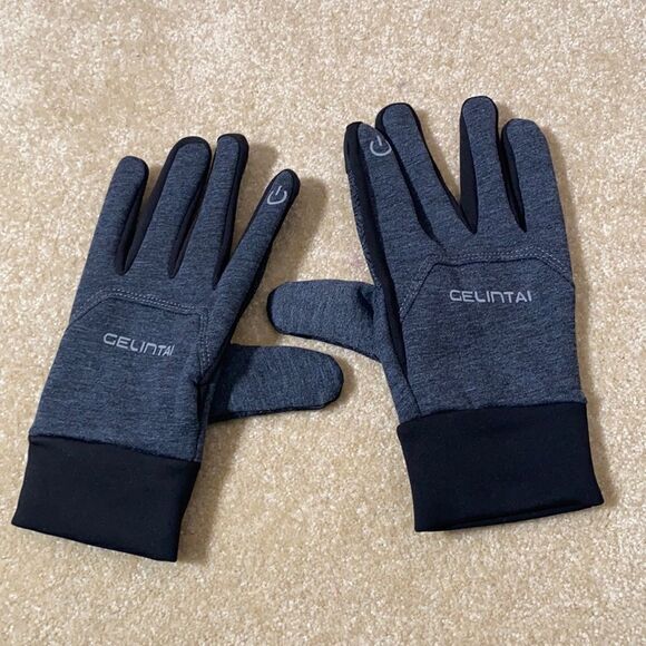Touchscreen Gloves Gray Large - Picture 1 of 5